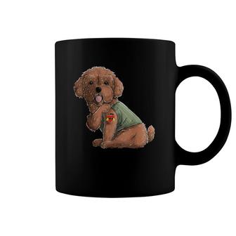Poodle I Love Mom Tattoo Dog Funny Mother's Day Gift Coffee Mug | Mazezy