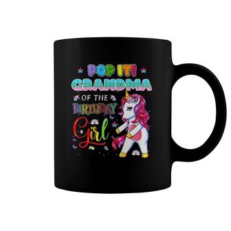 Pop It Grandma Of The Birthday Girl Fidget Family Matching Coffee Mug | Mazezy