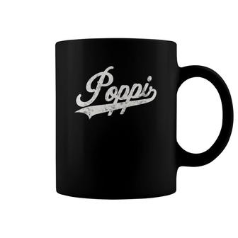 Poppi Retro Style Father's Day Gift For Funny Poppi Grandpa Coffee Mug | Mazezy