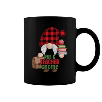Prek Teacher Gnome Plaid Christmas Teachers Christmas Coffee Mug | Mazezy