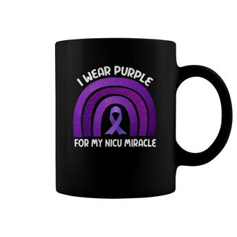 Prematurity Awareness I Wear Purple Nicu Dad Preemie Mom Coffee Mug | Mazezy