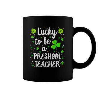 Preschool Teacher St Patricks Day Teacher Coffee Mug | Mazezy