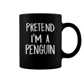 Pretend I'm A Penguin Costume Funny Halloween Christmas Coffee Mug | Mazezy