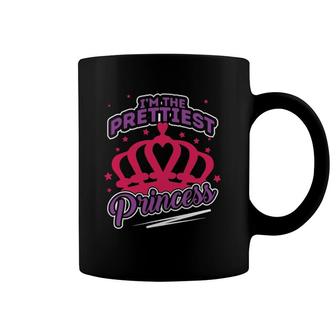 Prettiest Princess Beauty Queen Pink Crown Princess Coffee Mug | Mazezy