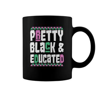 Pretty Black And Educated African Pride Heritage Coffee Mug | Mazezy