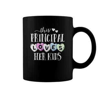 Principal Loves Her Kids Hearts School Teacher Valentine Coffee Mug | Mazezy UK