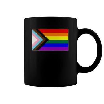 Progress Lgbtq Gay Pride Flag Coffee Mug | Mazezy