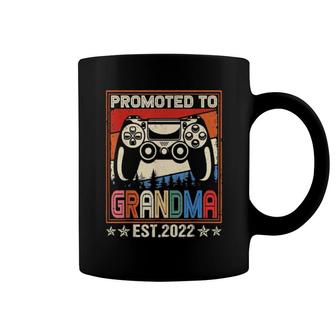 Promoted To Grandma Est 2022 Vintage Video Gamer Coffee Mug | Mazezy
