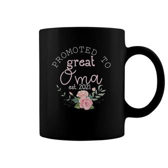 Promoted To Great Oma Est 2021 Grandma Mother's Day Gift Coffee Mug | Mazezy