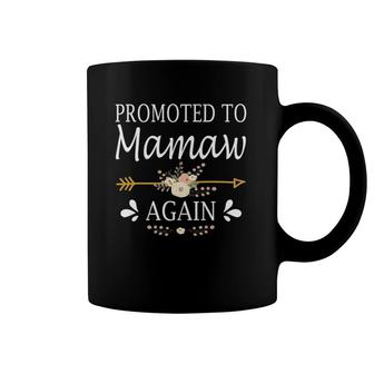 Promoted To Mamaw Again Mother's Day Gifts Coffee Mug | Mazezy UK