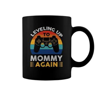 Promoted To Mommy Again Leveling Up To Mommy Again Funny Mom Coffee Mug | Mazezy