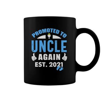 Promoted To Uncle Again 2021 Soon To Be Uncle New Baby Gift Coffee Mug | Mazezy AU