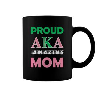 Proud Aka Amazing Mom Sorority Gift For Proud Aka Mother Coffee Mug | Mazezy