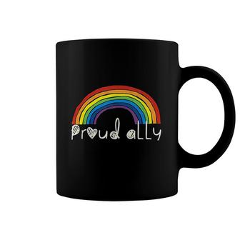 Proud Ally Rainbow Lgbt Pride Coffee Mug | Mazezy