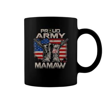 Proud Army Mamaw America Flag Us Military Pride Coffee Mug | Mazezy