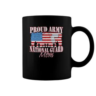 Proud Army National Guard Mom Dog Tag Flag Mothers Day Coffee Mug | Mazezy