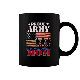Proud Army National Guard Mom Us Flag Gift Patriot Day Coffee Mug | Mazezy