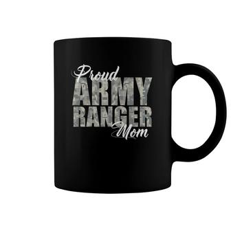 Proud Army Ranger Mom Camouflage Print Coffee Mug | Mazezy