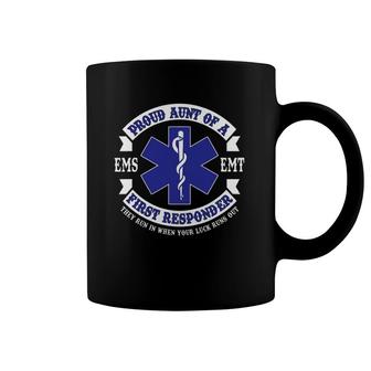 Proud Aunt First Responder Ems Emt Novelty Gift Apparel Coffee Mug | Mazezy