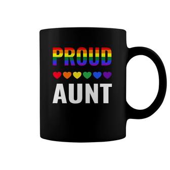 Proud Aunt Gay Pride Month Lgbt Ally Family Lesbian Unisex Coffee Mug | Mazezy