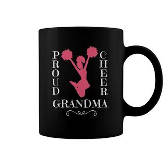 Proud Cheer Grandma Grandmother Cheerleading Gifts Coffee Mug | Mazezy