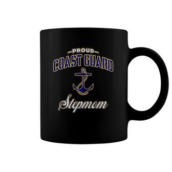 Proud Coast Guard Stepmom Anchor Coffee Mug | Mazezy