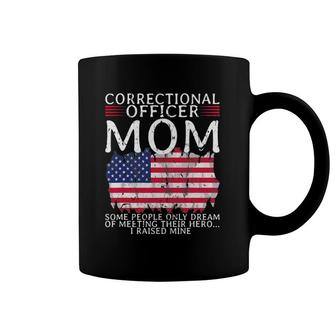 Proud Correctional Officer Mom Mother Usa American Flag Coffee Mug | Mazezy