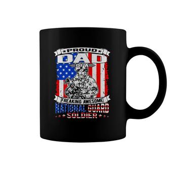 Proud Dad Of A National Guard Soldier Military Father Gift Coffee Mug | Mazezy