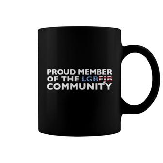 Proud Member Of The Lgbt Fjb Community American Flag Coffee Mug | Mazezy