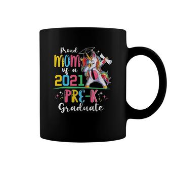 Proud Mom Of A 2021 Pre-K Graduate Unicorn Grad Senior Coffee Mug | Mazezy