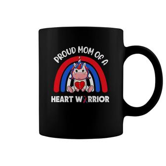 Proud Mom Of A Heart Warrior Chd Awareness Week Clothing Coffee Mug | Mazezy