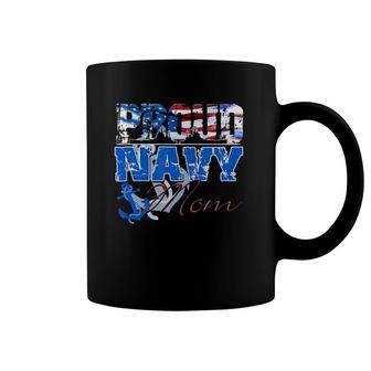 Proud Navy Mom Patriotic Sailor Mothers Day Coffee Mug | Mazezy