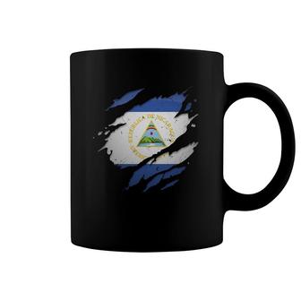 Proud Nicaraguan S Torn Ripped Nicaragua Flag Coffee Mug | Mazezy