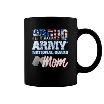 Proud Patriotic Army National Guard Mom Usa Flag Mothers Day Coffee Mug | Mazezy