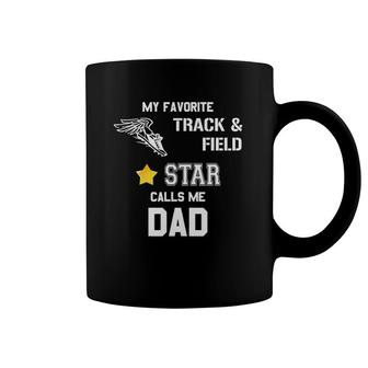 Proud Track & Field Dad Running Lover Coffee Mug | Mazezy