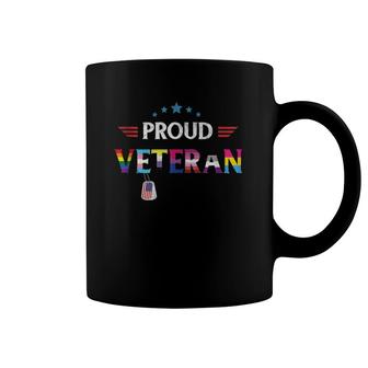 Proud Veteran Lgbtq Rainbow Flag Gay Pride Trans Us Army Coffee Mug | Mazezy