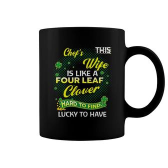 Proud Wife Of This Chef Is Hard To Find Lucky To Have St Patricks Shamrock Funny Husband Gift Coffee Mug - Thegiftio UK