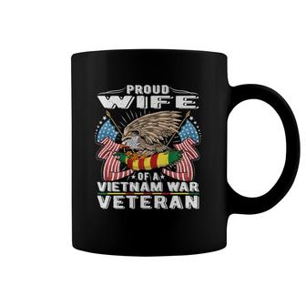 Proud Wife Of Vietnam War Veteran Military Vet's Spouse Gift Coffee Mug | Mazezy