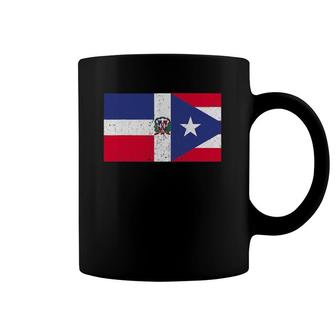Puerto Rican And Dominican Pride Heritage Flag Coffee Mug | Mazezy