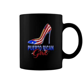 Puerto Rican Flag High Heels Girl Puerto Rico Coffee Mug | Mazezy