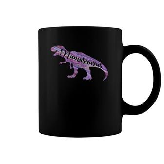 Purple Pink Mamasaurus Tyrannosaurus Rex Dino Mom Dinosaur Coffee Mug | Mazezy