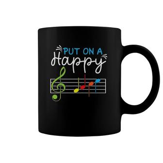 Put On A Happy Face Music For Teacher Music Musical Teacher Coffee Mug | Mazezy