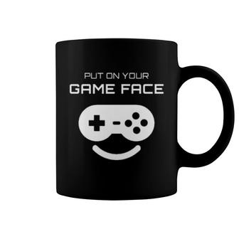 Put On Your Game Face Video Game Controller Gamer Coffee Mug | Mazezy