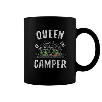 Queen Of The Camper Camping Gift Coffee Mug | Mazezy