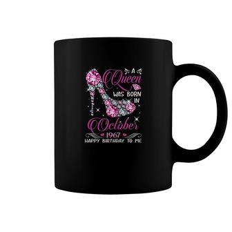 Queens Are Born In October 1967 Coffee Mug | Mazezy