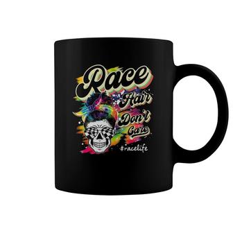 Race Hair Don't Care Messy Bun Sunglasses Mother's Day Coffee Mug | Mazezy CA