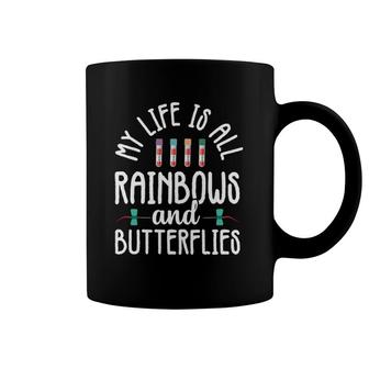 Rainbow Butterflies Phlebotomist Phlebotomy Technician Nurse Coffee Mug | Mazezy DE