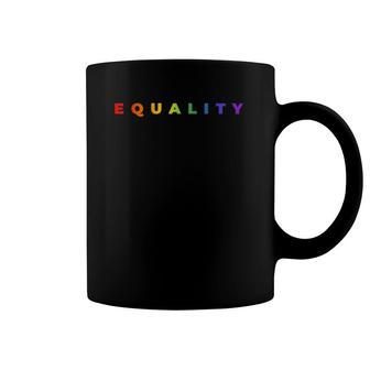 Rainbow Equality Subtle Pride Month Lgbt Gay Rights Flag Coffee Mug | Mazezy DE