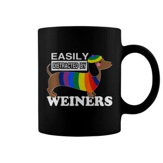 Rainbow Lgbt Love Weiners Dogs Love Gay Man Pride Fun Coffee Mug | Mazezy