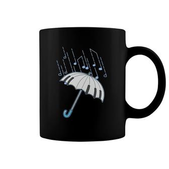 Raining Notes Piano Player Gift Keyboard Music Teacher Coffee Mug | Mazezy